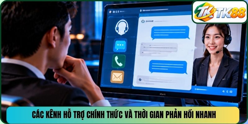 Các kênh hỗ trợ chính thức và thời gian phản hồi nhanh