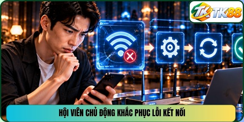 Hội viên chủ động khắc phục lỗi kết nối