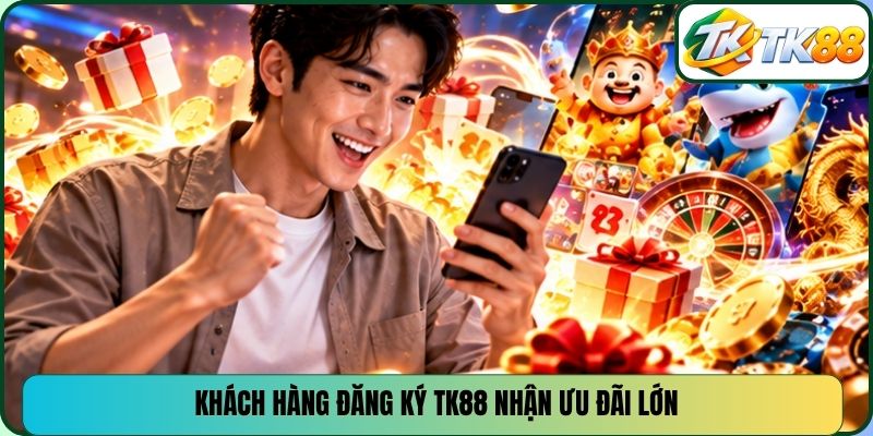 Khách hàng đăng ký TK88 nhận ưu đãi lớn