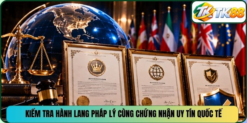 Kiểm tra hành lang pháp lý cùng chứng nhận uy tín quốc tế