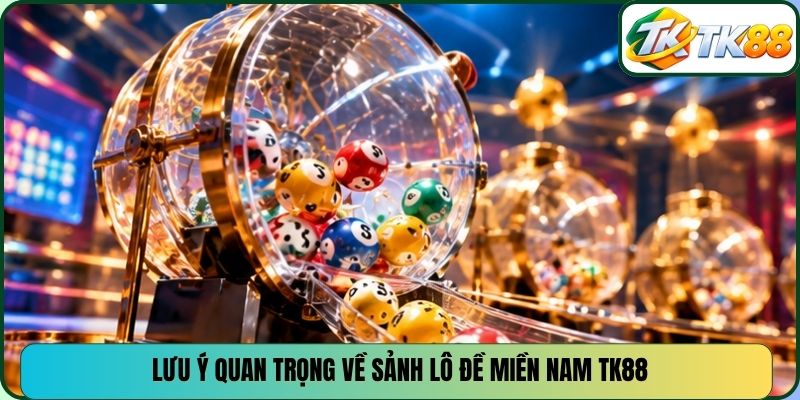 Lưu ý quan trọng về sảnh lô đề miền Nam TK88