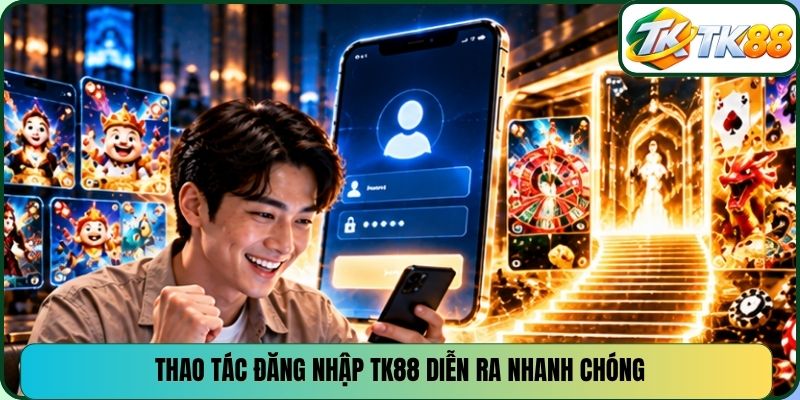 Thao tác đăng nhập TK88 diễn ra nhanh chóng