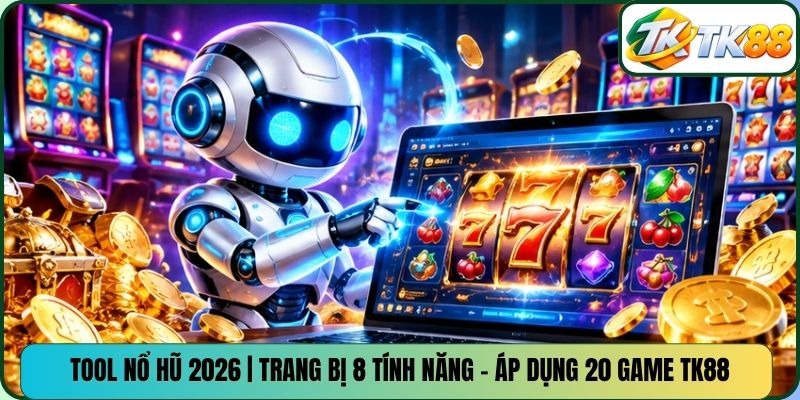 Tool Nổ Hũ 2026 | Trang Bị 8 Tính Năng - Áp Dụng 20 Game TK88